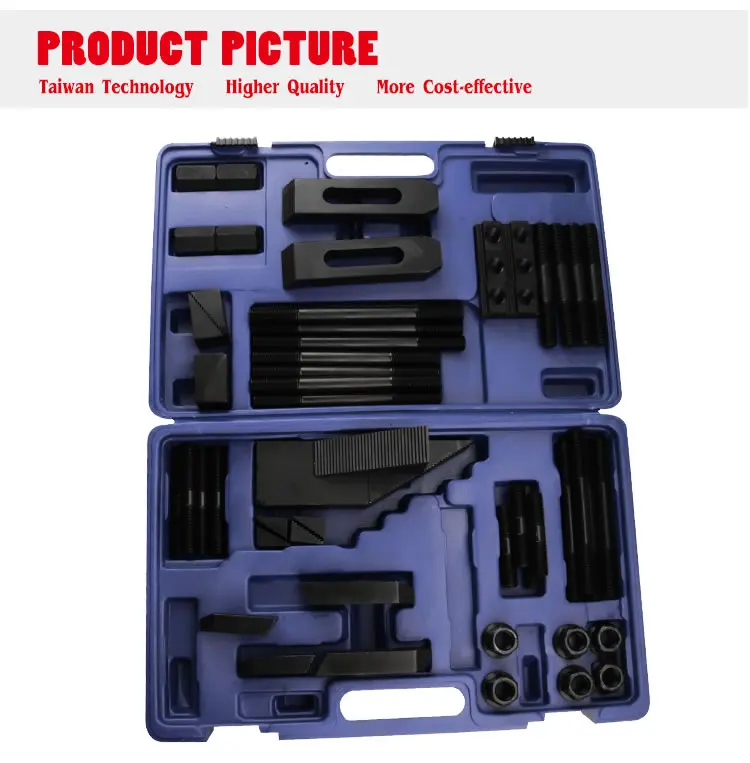 58pcs Steel Clamping Kit For Milling Machine 12 14 16 18 20 Mm T Slot