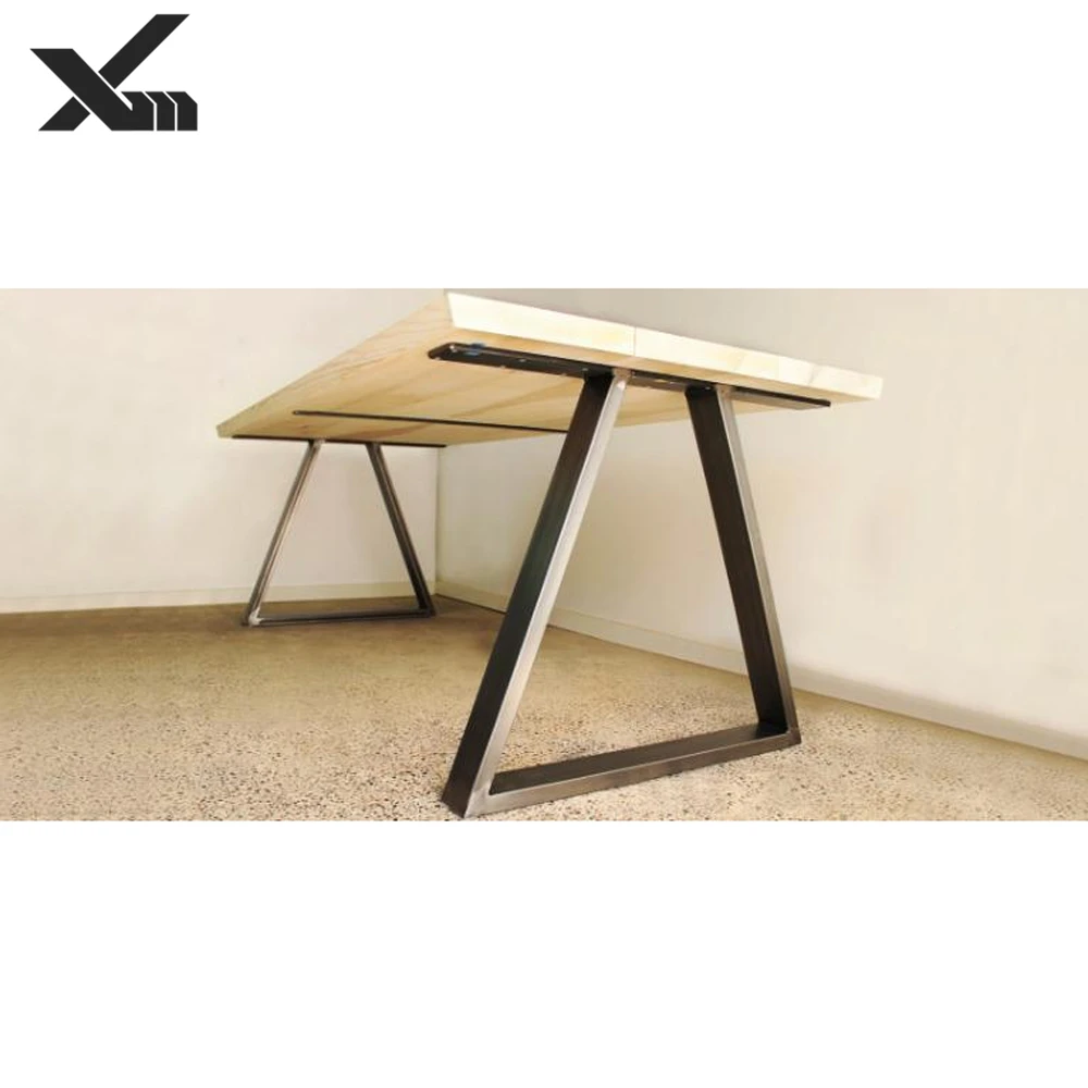 2019 Wooden Top Decorative Metal Iron Table Legs Stainless Steel
