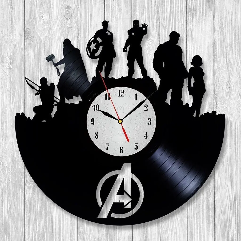 Decorate your home with Modern Art Car Retro Vinyl Record Wall Clock Gift for kids girls and boys Win a prize for a feedback