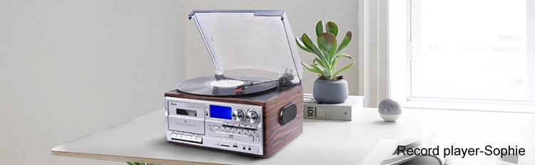 Retro Gramophone Multiple Record Player LP Vintage Turntable Record Player Vinyl