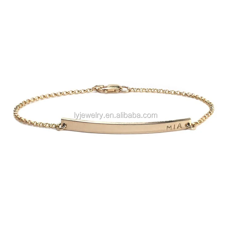 Nen design rose gold letter s Bracelet for girl Bangle simple sterling silver bracelet bangles LYN0021