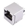 Vertical Type RJ45 Connector with LED and Balun 100M