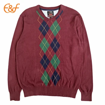 Mens Diamond Pattern Burgundy Argyle Sweater - Buy Mens Argyle Sweater ...