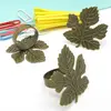 Antique Adjustable Maple Leaves Flat Pad Blank Ring Base for DIY Ring Making Jewelry Accessories