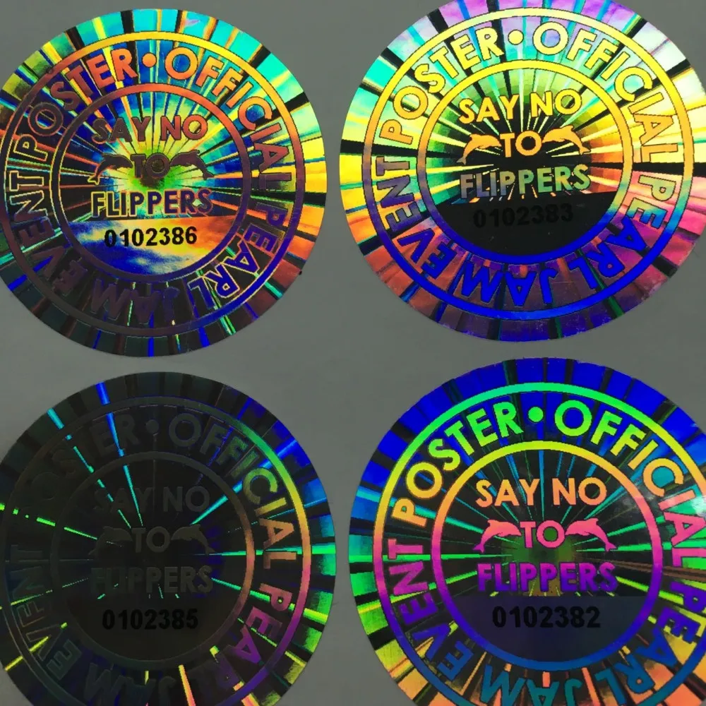 factory products holographic security void sticker security