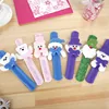 2019 Santa Claus Snowman Deer Elk Bear Xmas Pat Circle Hand Ring Pops bracelet