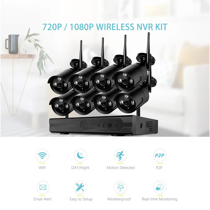 Security System Ip Cam Cloud Recording Night Vision Cloud Ip