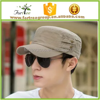 flat top military cap