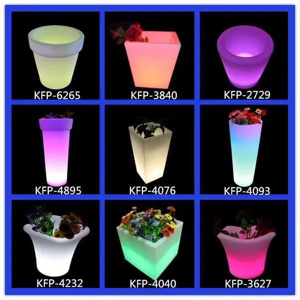 Garden Plastic Led Flower Pot Light Up Plant Pot Buy Light Up Plant Pot,Flower Pot Light Up