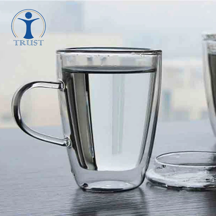 Buy Wholesale China Clear Borosilicate Glass Coffee Mug, Insulated Double  Walled Glass Espresso Coffee Cup With Handle & Glass Coffee Mug at USD 0.99