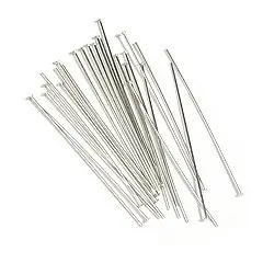 30 Sterling Silver Head Pins 20 Gauge 3 Inch