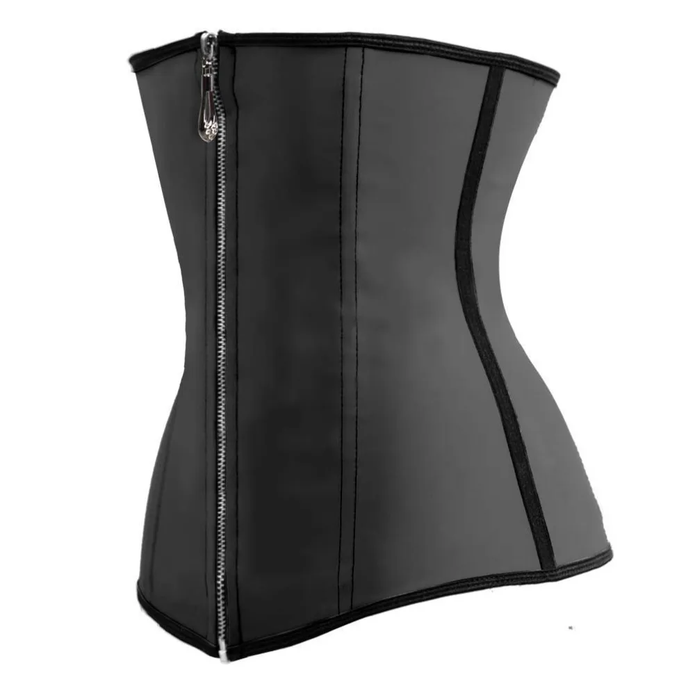 Strong Zipper Hooks Elastic Waist Cincher Belt Training Slimming Corset