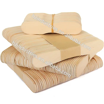 Square Ice Cream Paper Cup With Lid Spoon Ice Cream Wooden Spoon For ...