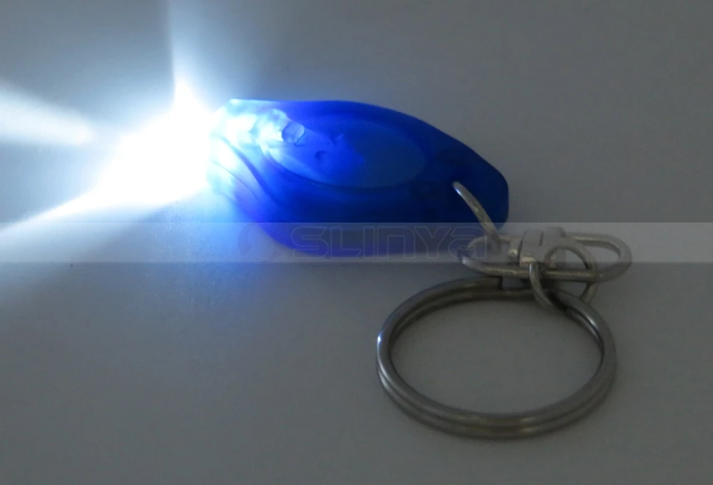 2 Cr2016 Plastic Oval Color Mini Key Ring Led Flashlight Buy Key Ring