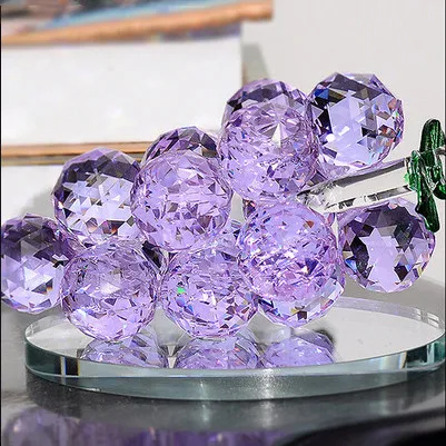 3d 刻水晶紫色葡萄水果批发 - buy 紫色水晶葡萄,水晶葡萄,水晶水果