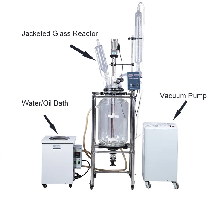5-100l Glass Lab Staingless-Stell Reactor