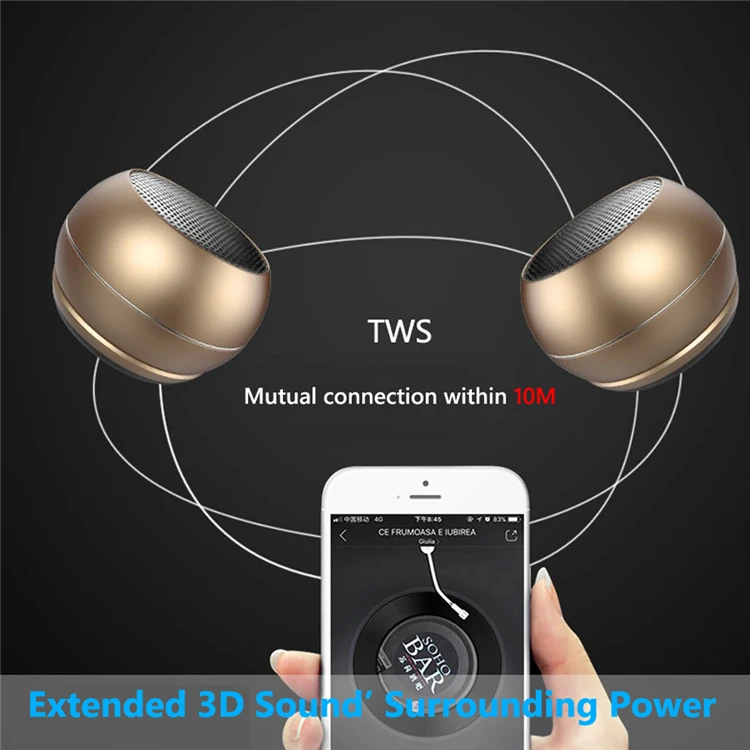 Factory Direct Wireless Mini Tws Portable Speaker With Sound Box Buy Mini Speaker Tws Tws