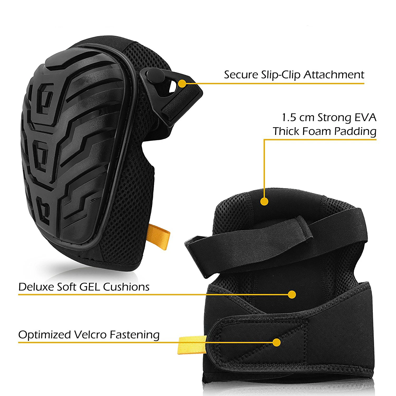 Heavy Duty Knee Guard With Gel Cushion Knee Pads For Construction