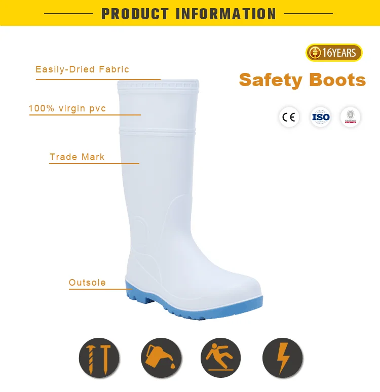 100 Pvc Waterproof Boots,Cheap Industrial Steel Toe Insert Pvc Safety
