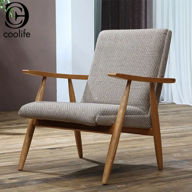 Home Decor Wooden Single Seater Lounge Sofa Chairs Home Decor Wooden Single Seater Lounge