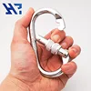 Oval quick release stainless steel carabiner