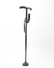 Medical Convenient Two-Handle Walking Cane Lightweight Walking Stick with Adjustable LED Lights and Stable Quad Cane Base