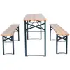 Wooden Folding Beer Table Set Outdoor Beer Table and Bench Set