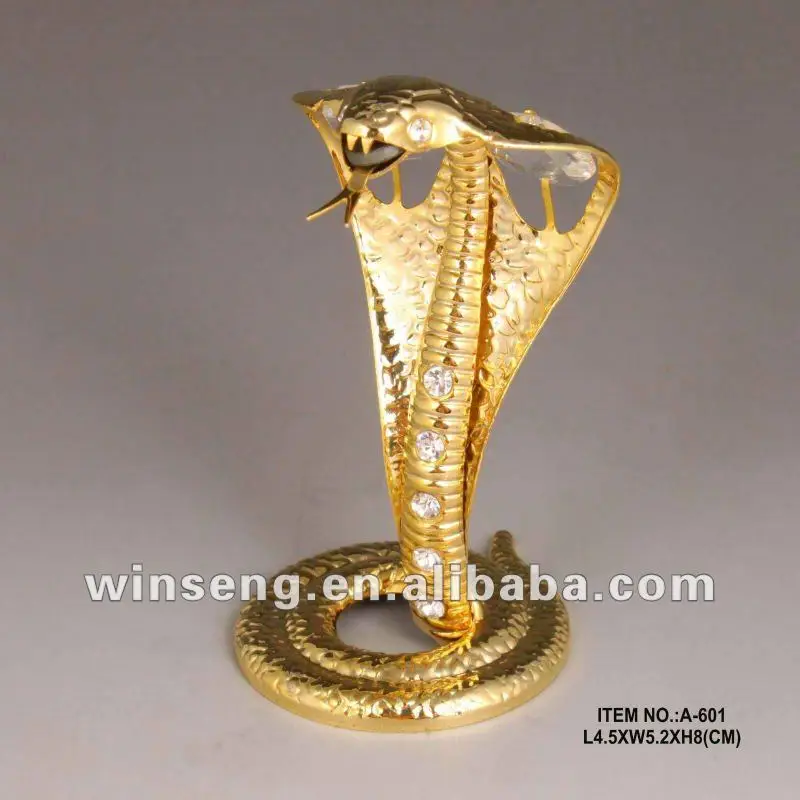 crystal snake figurine