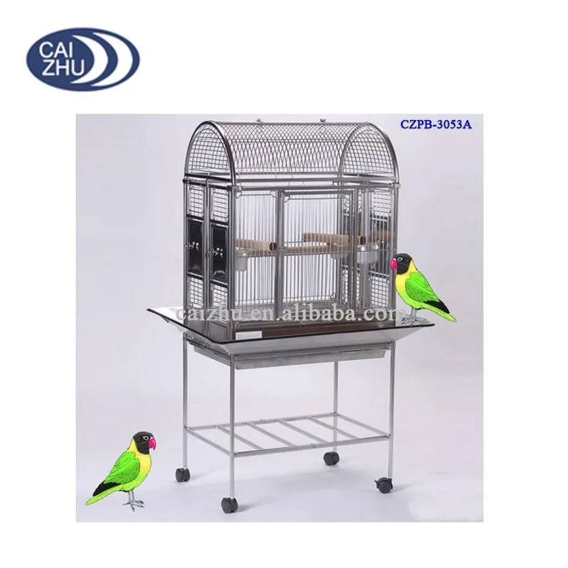 Wholesale Outdoor Strong Opentop Large Stainless Steel Parrot Cage