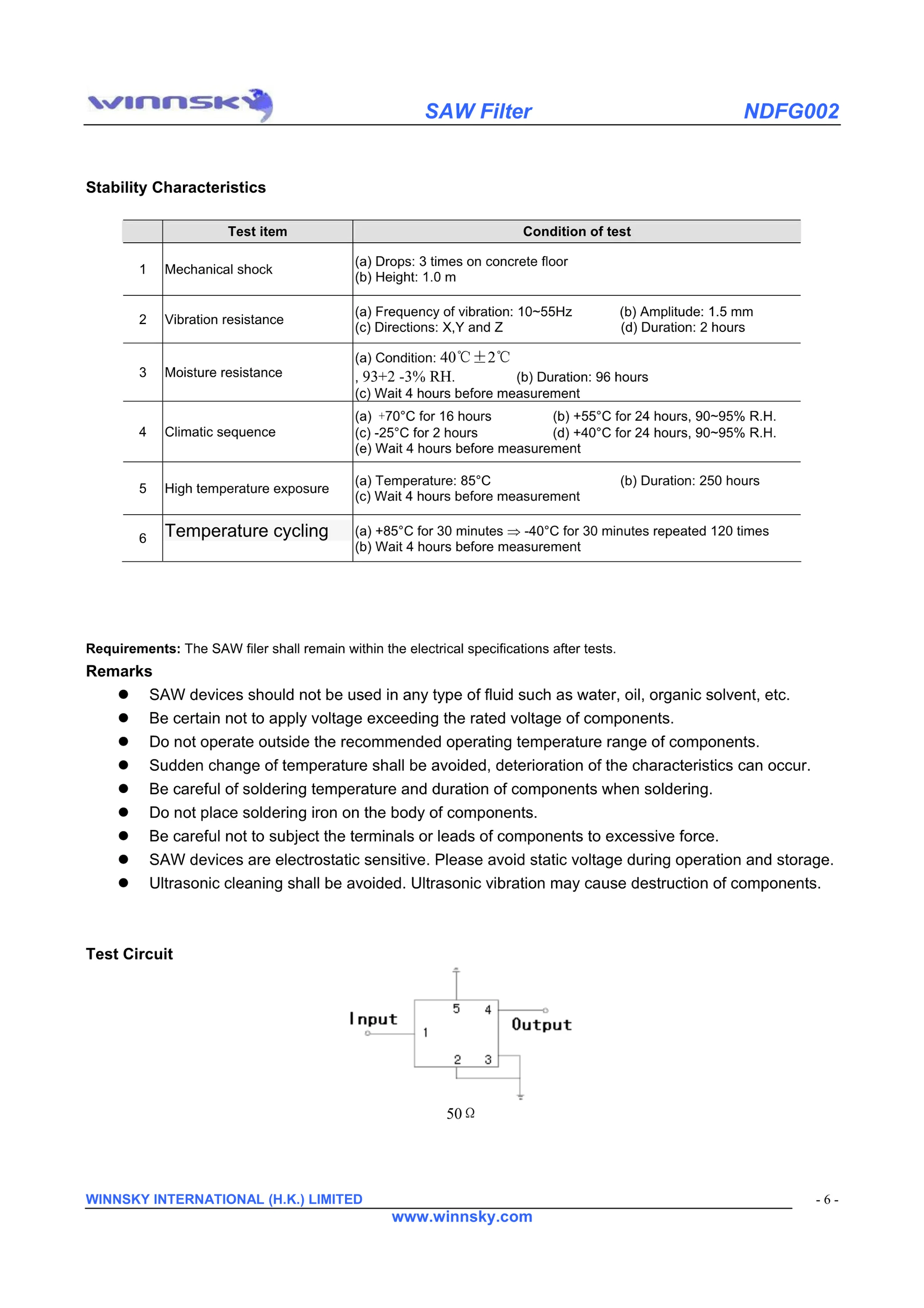 Winnsky 1568mhz Saw Filter For Compass And Gps In Smd Csp 1411 Package