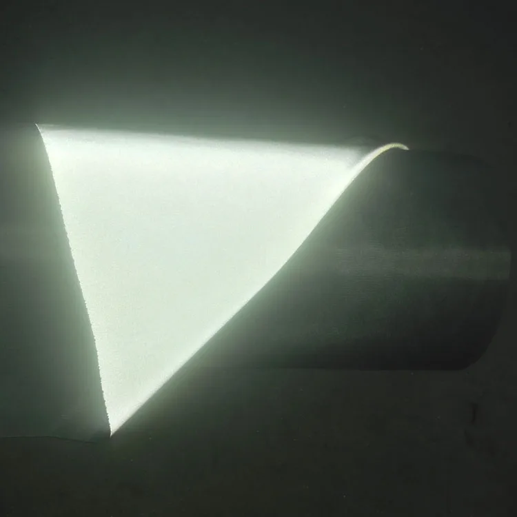 High Visibility Soft Color Grey 100 Retro Reflective Fabric For