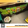 Hot Selling Interactive and educational Wooden Wall Mounted Play Panel with Crocodile Cartoon Design for Kids Play Corners