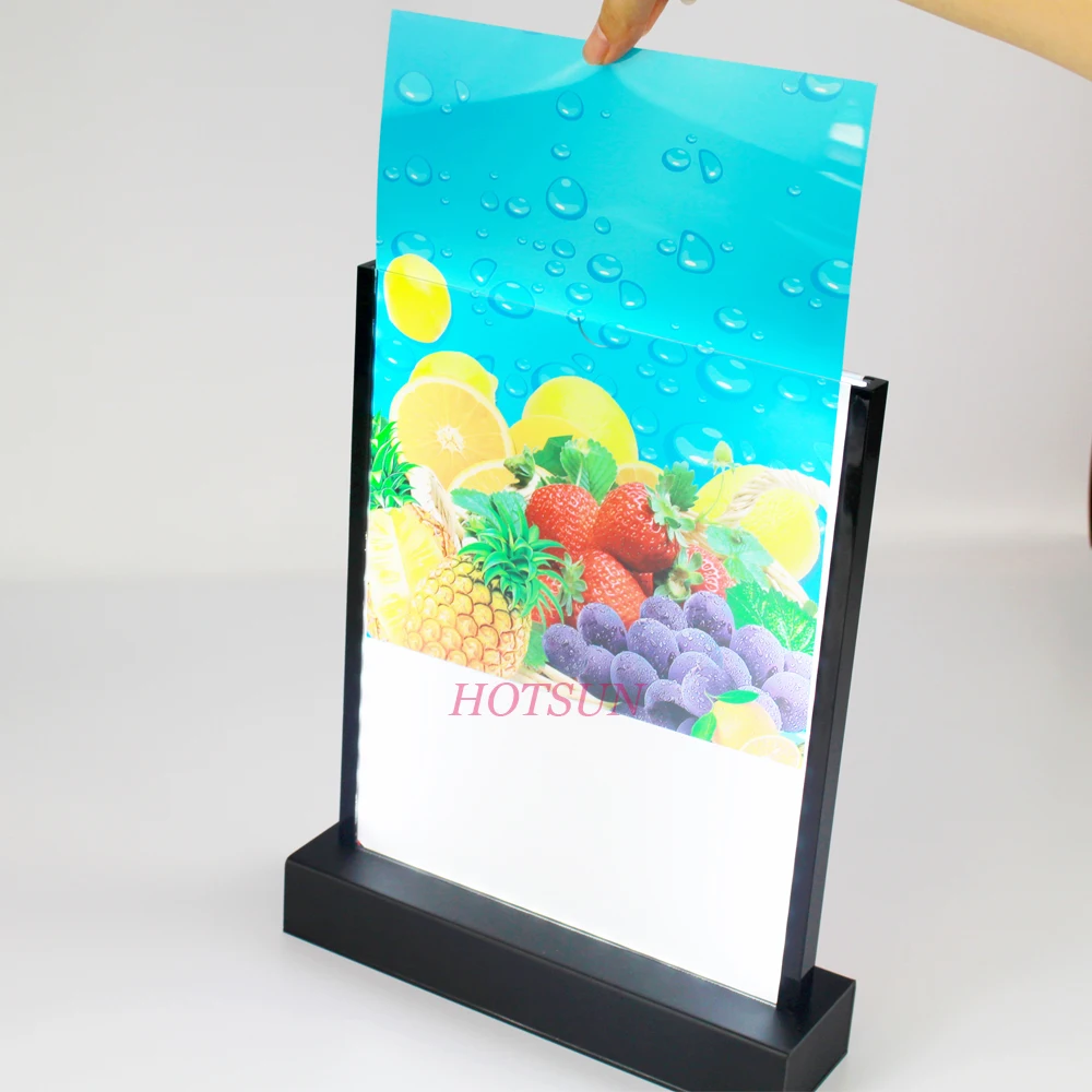 Led Light Acrylic Table Stand Menu Holder Buy Acrylic Menu Holder