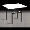 wood foldable square restaurant table for 4 person