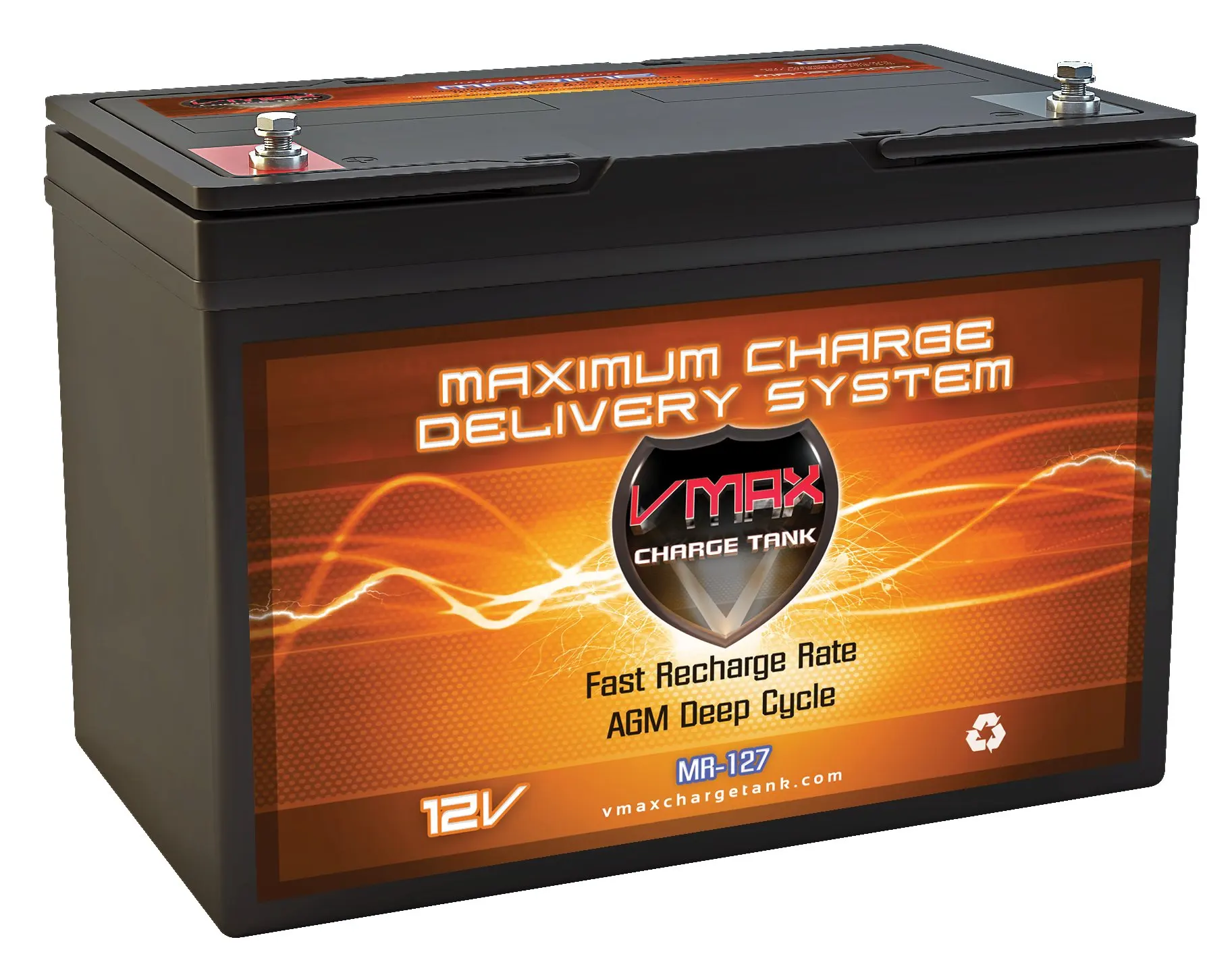 Buy Qty 2 Vmax Mr127 100 Two Group 27 12 Volt 100ah Agm Deep Cycle