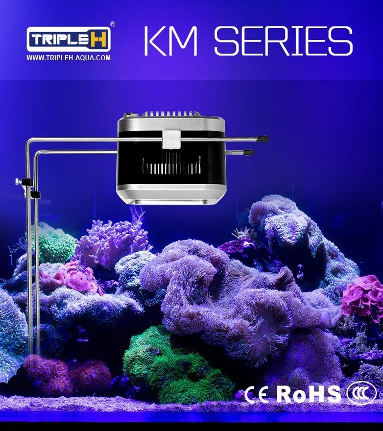 Professional adjustable bracket RoHs certification high quality full spectrum RGB coral reef aquarium led lighting