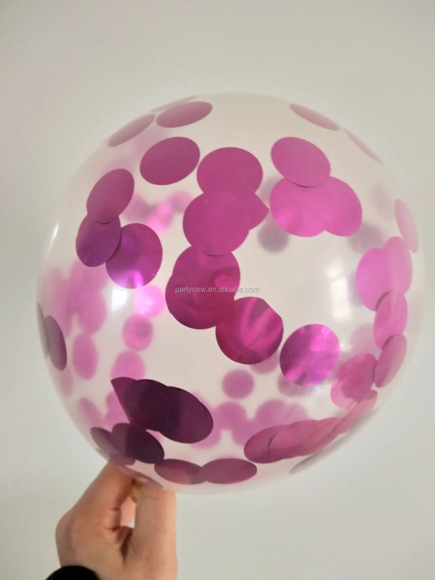 12 Inch Shiny Gold Confetti Balloons Clear Balloons With Colorful Paper Confetti For Party
