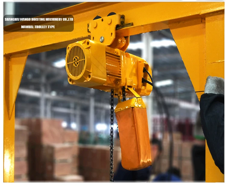 Vanbon New Model 0.5t Chain Hoist Electric Hoist With Hook Buy Compact Electric Hoist 500kg