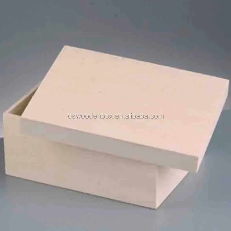 wooden keepsake box with lid