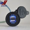 12V to 5V dash mount usb socket car in dash dual usb ports