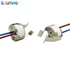 MR11 MR16 socket with bracket G5.3 GU5.3 CFL Halogen LED MR11 MR16 Socket Ceramic with 10cm Silicon Wire