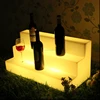 Wholesale elegant led plastic wine bottle display rack