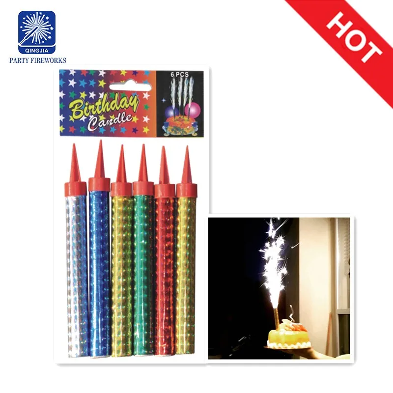 Smokeless No Smell Indoor Firecracker Birthday Cake Firework Candle
