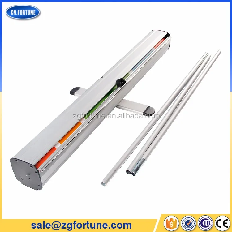 Slim Base Advertising Pull Up Banners Vertical Retractable Banner
