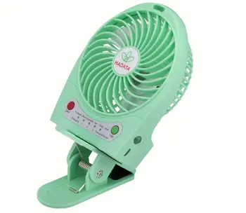 Solar Mini Clip Fan Hlud Usb Mini Desk Fan