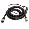 Direct selling PU coated manual pulse generator spiral cable coiled cable