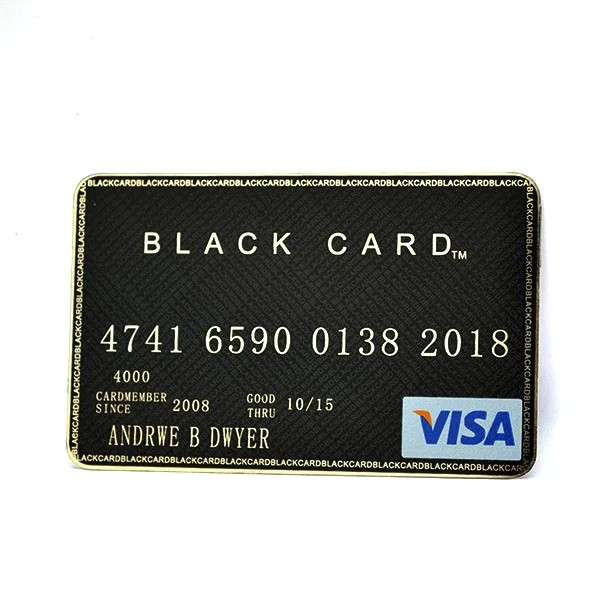 black steel card