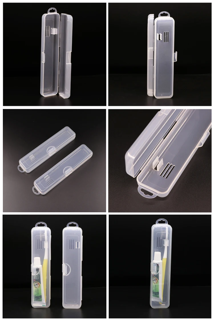 Yuzmei Wholesale Plastic Pp Travel Toothbrush Case Transparent Blank