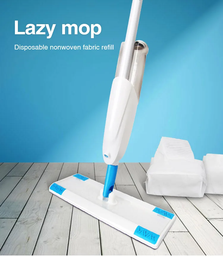 mop with throw away wipes