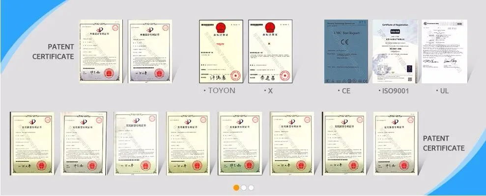 Patent and other certificate